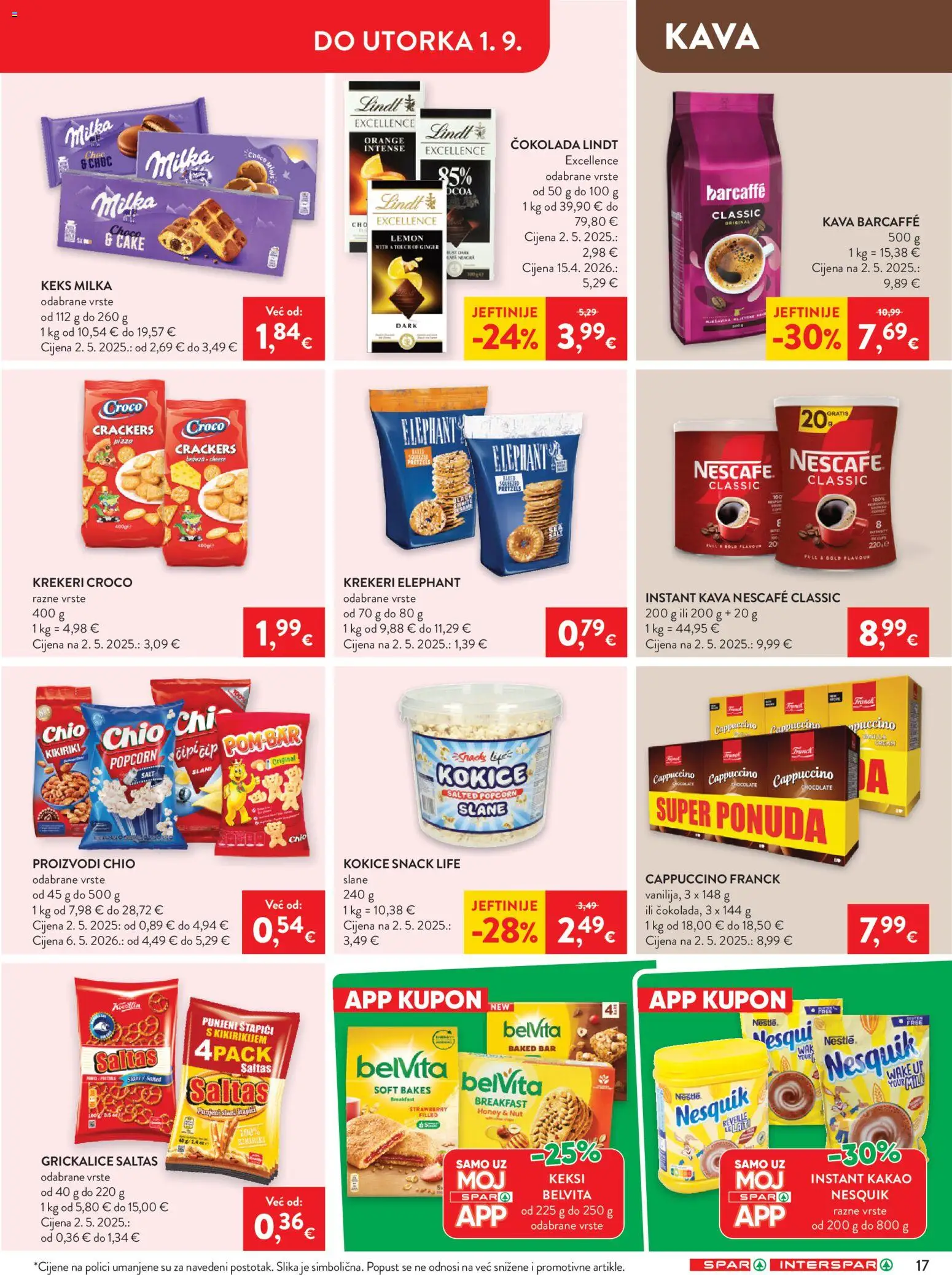 Spar katalog akcija strana 23 – vrijedi od 26.8. do 1.9.2026.