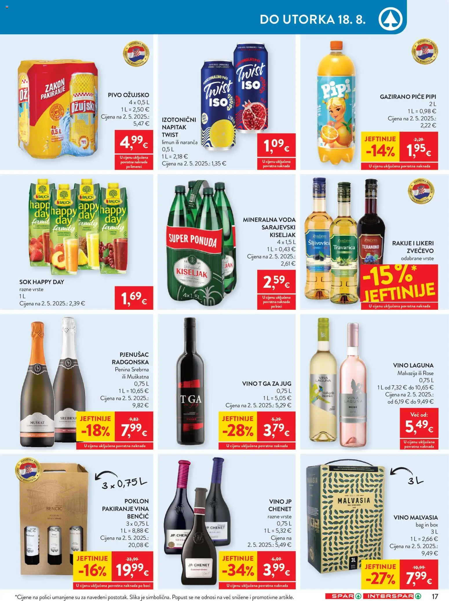 Spar katalog akcija strana 27 – vrijedi od 12.8. do 18.8.2026.