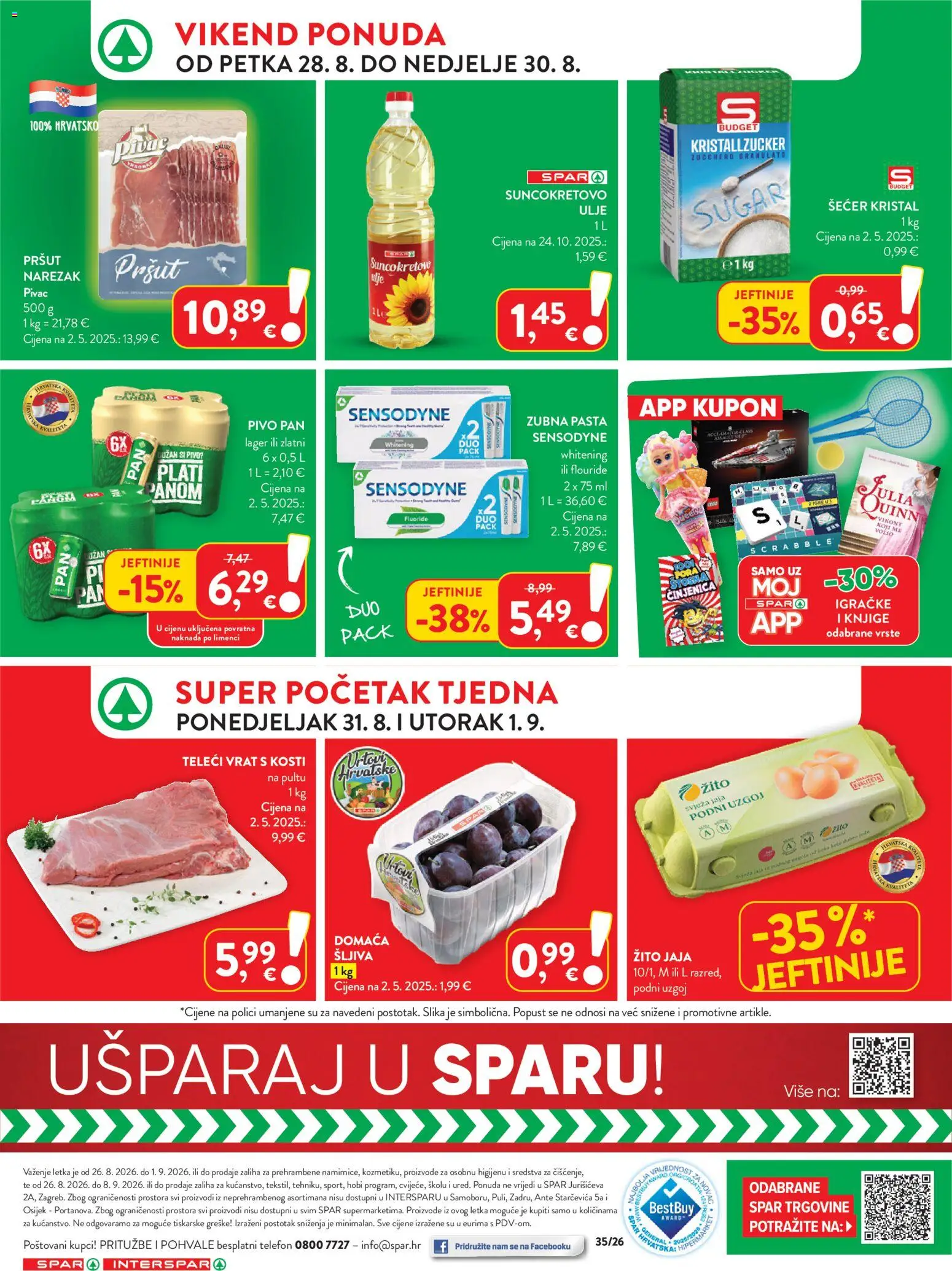 Spar katalog akcija strana 33 – vrijedi od 26.8. do 1.9.2026.