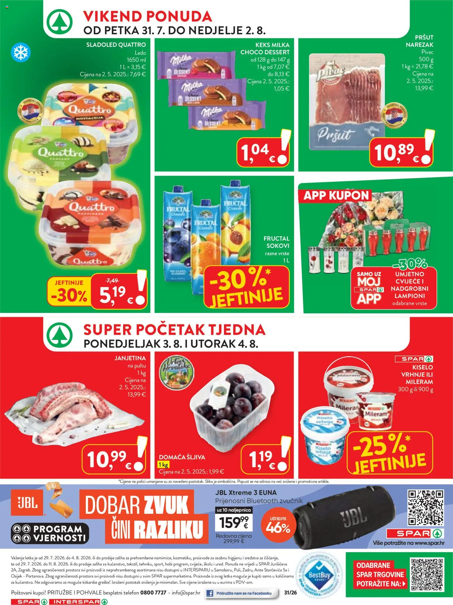 Spar katalog akcija strana 38 – vrijedi od 29.7. do 4.8.2026.