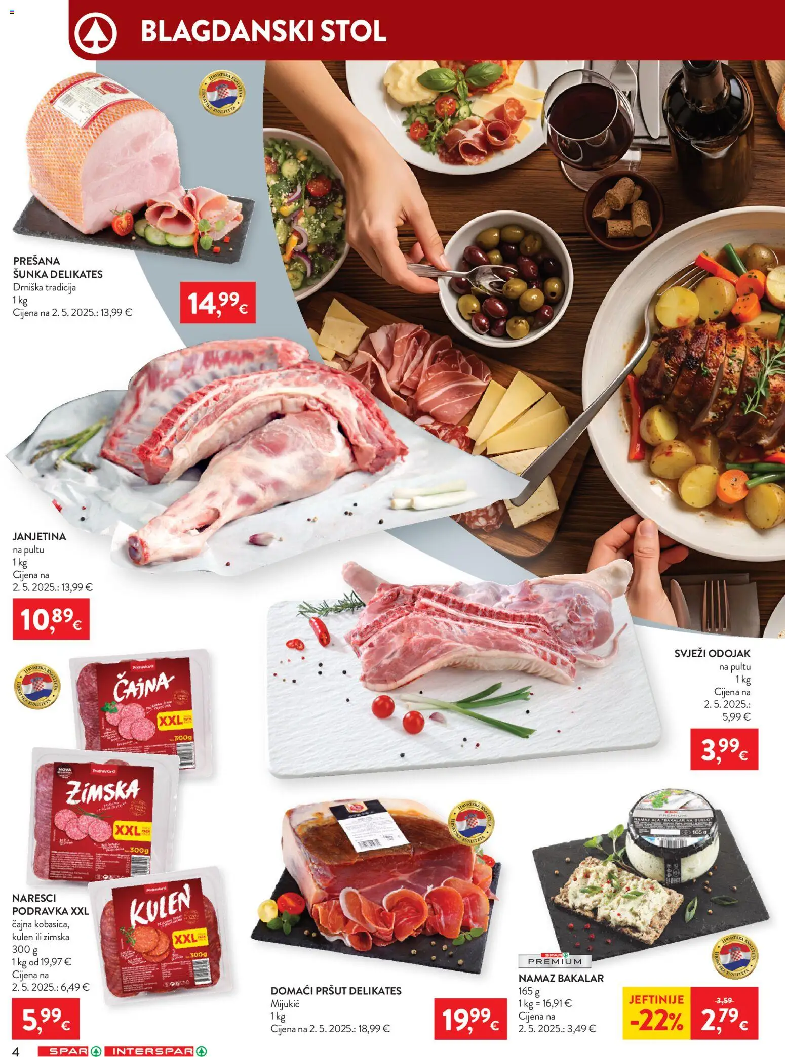 Spar katalog akcija strana 4 – vrijedi od 12.8. do 18.8.2026.