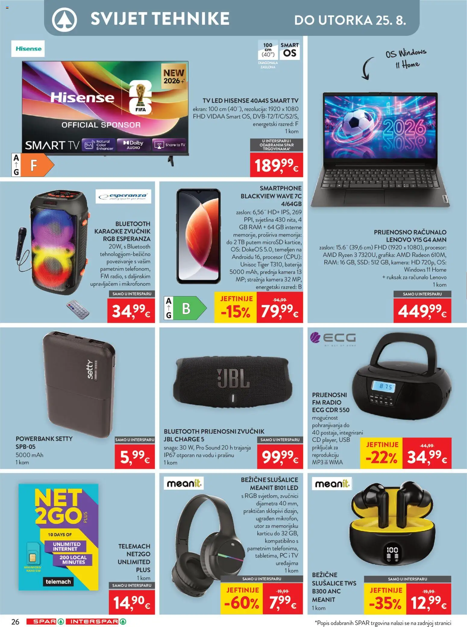 Spar katalog akcija strana 40 – vrijedi od 12.8. do 18.8.2026.