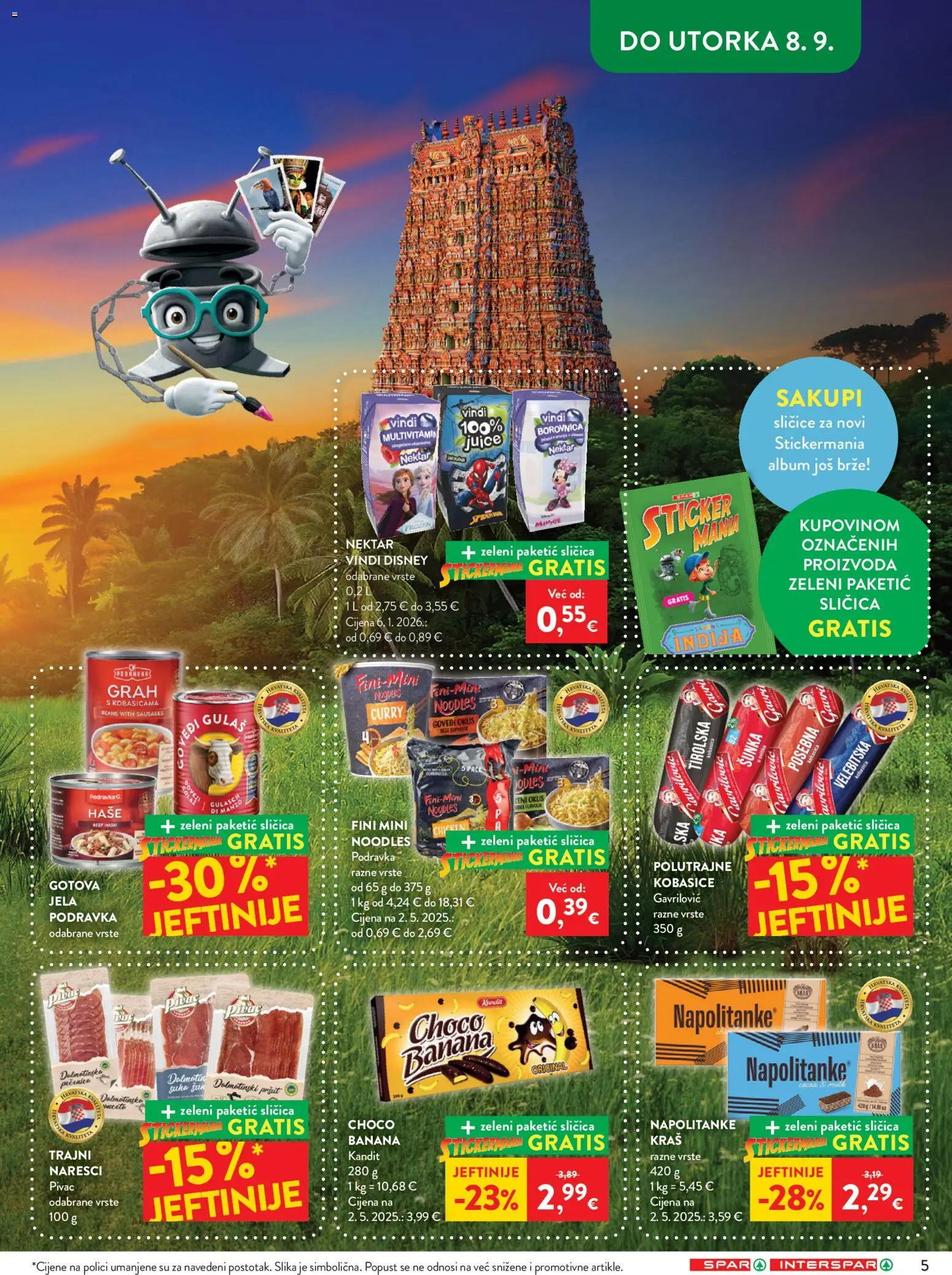 Spar katalog akcija strana 5 – vrijedi od 2.9. do 8.9.2026.