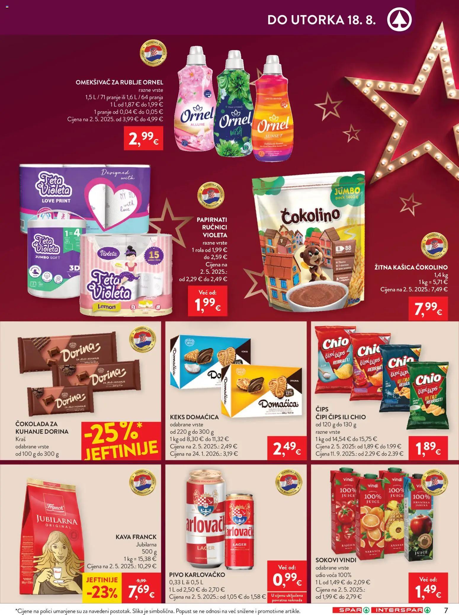 Spar katalog akcija strana 7 – vrijedi od 12.8. do 18.8.2026.