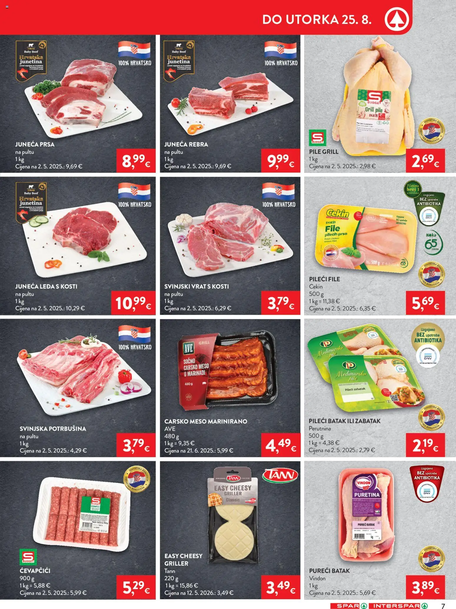 Spar katalog akcija strana 7 – vrijedi od 19.8. do 25.8.2026.