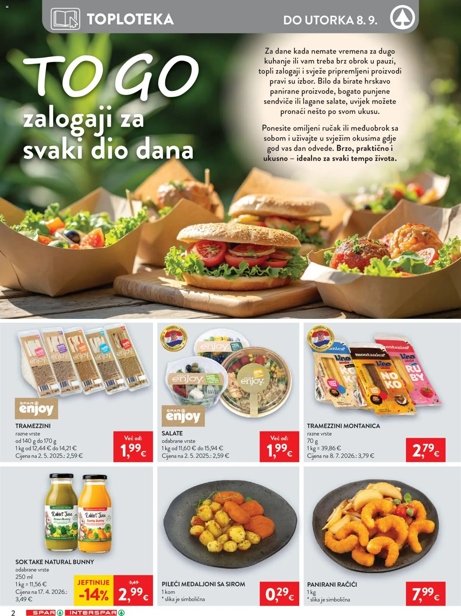 Spar katalog akcija strana 7 – vrijedi od 2.9. do 8.9.2026.