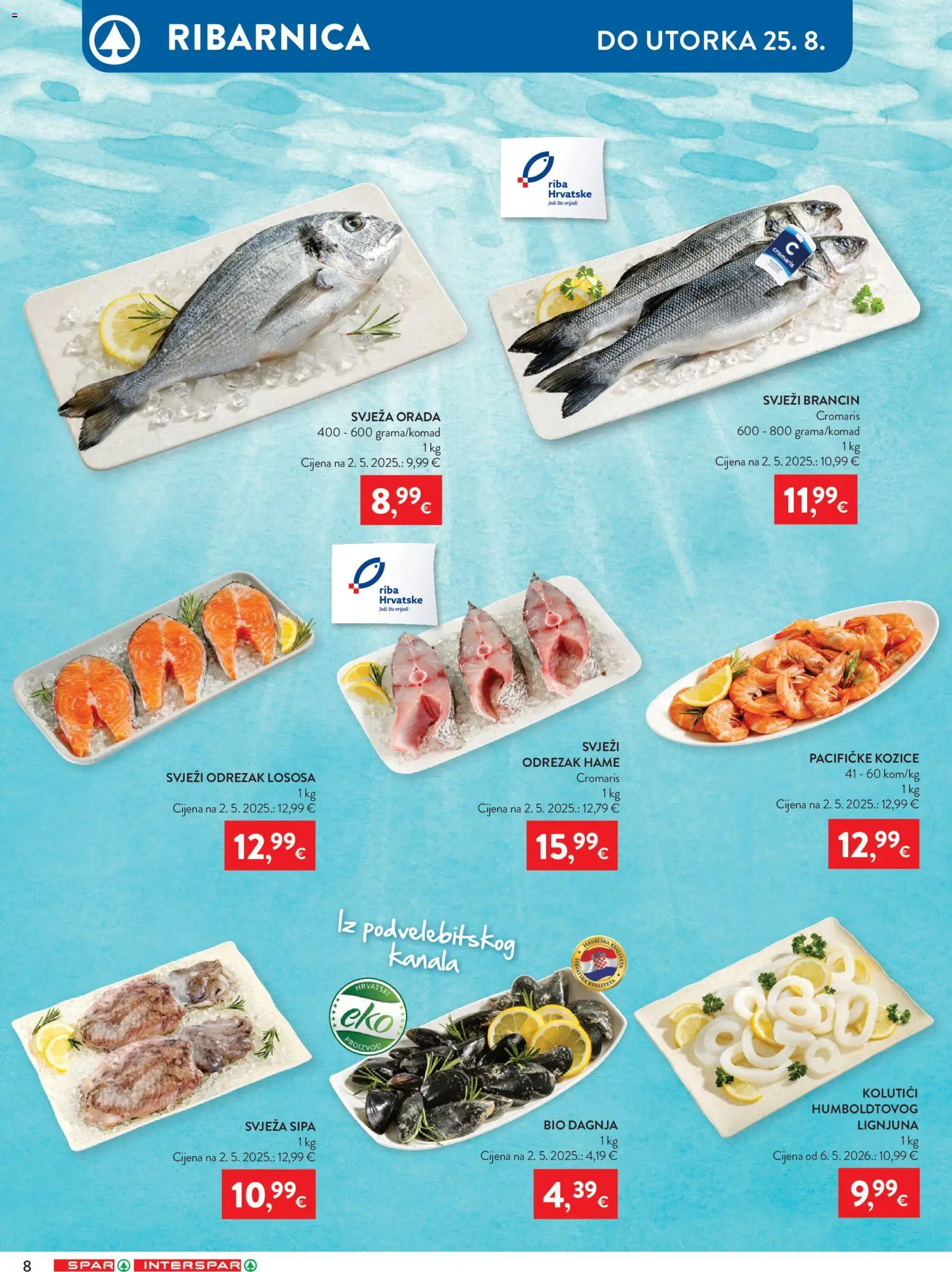 Spar katalog akcija strana 8 – vrijedi od 19.8. do 25.8.2026.