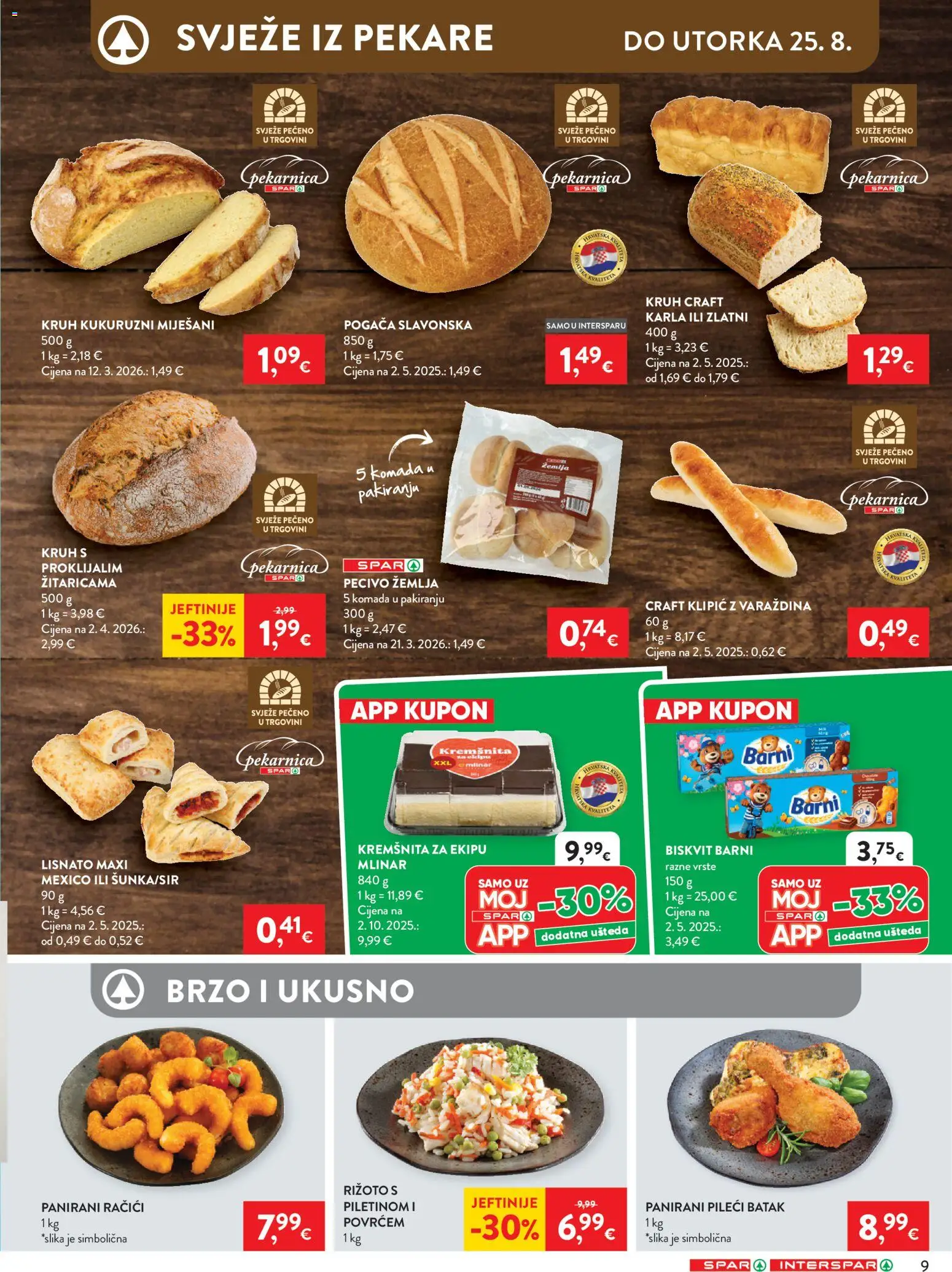 Spar katalog akcija strana 9 – vrijedi od 19.8. do 25.8.2026.