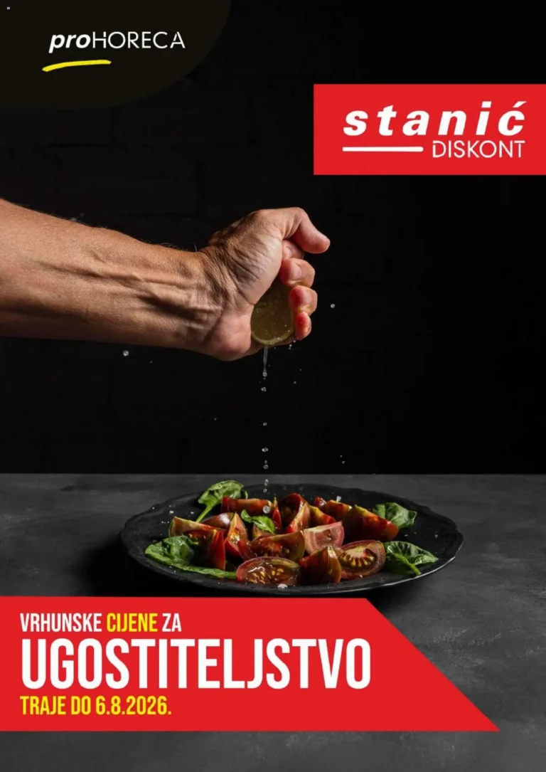 Stanić Diskont katalog akcija strana 1 – vrijedi od 6.8. do 26.8.2026.