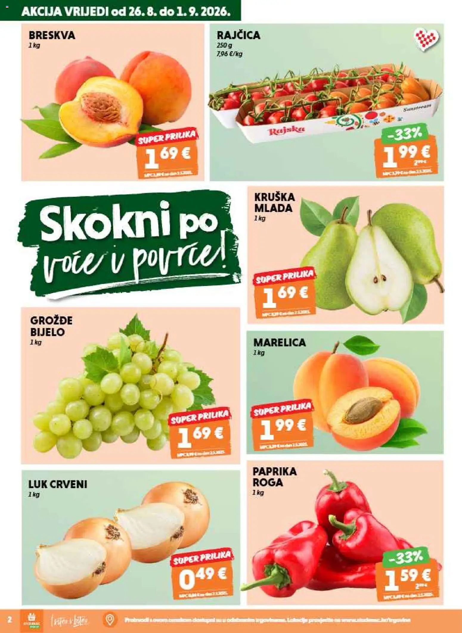 Studenac katalog akcija strana 2 – vrijedi od 26.8. do 8.9.2026.
