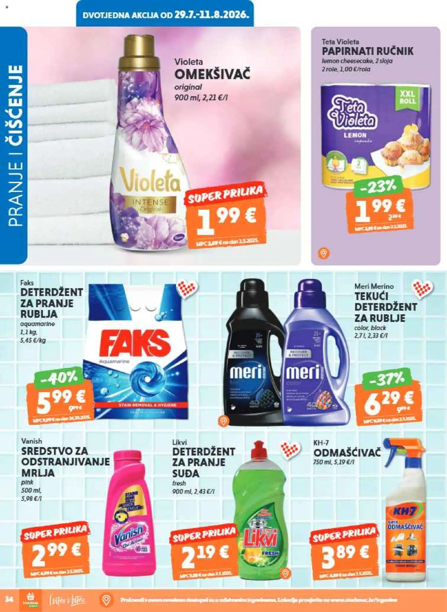 Studenac katalog akcija strana 34 – vrijedi od 29.7. do 11.8.2026.