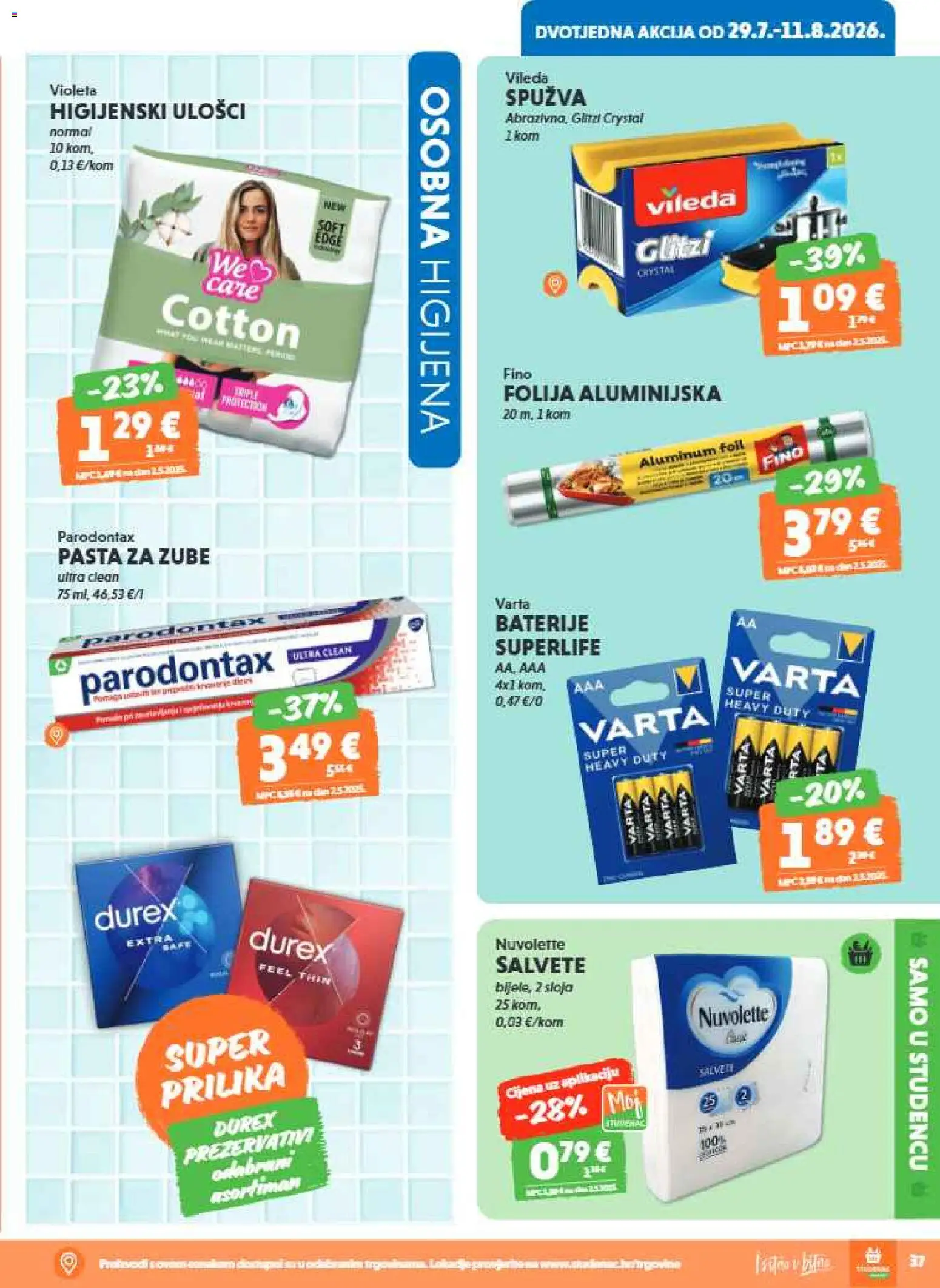 Studenac katalog akcija strana 37 – vrijedi od 29.7. do 11.8.2026.