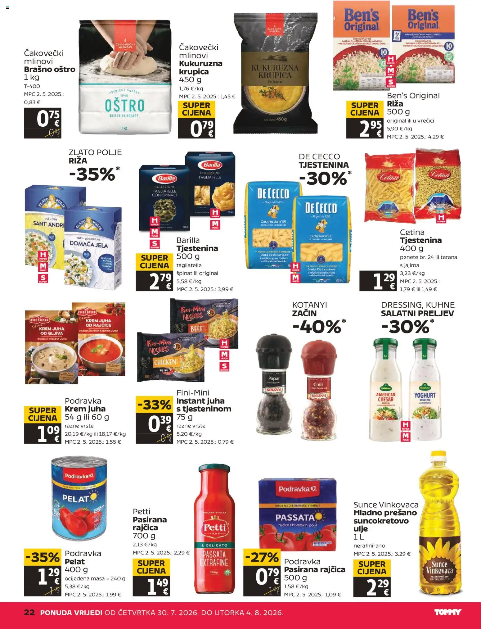 Tommy katalog akcija strana 22 – vrijedi od 30.7. do 4.8.2026.