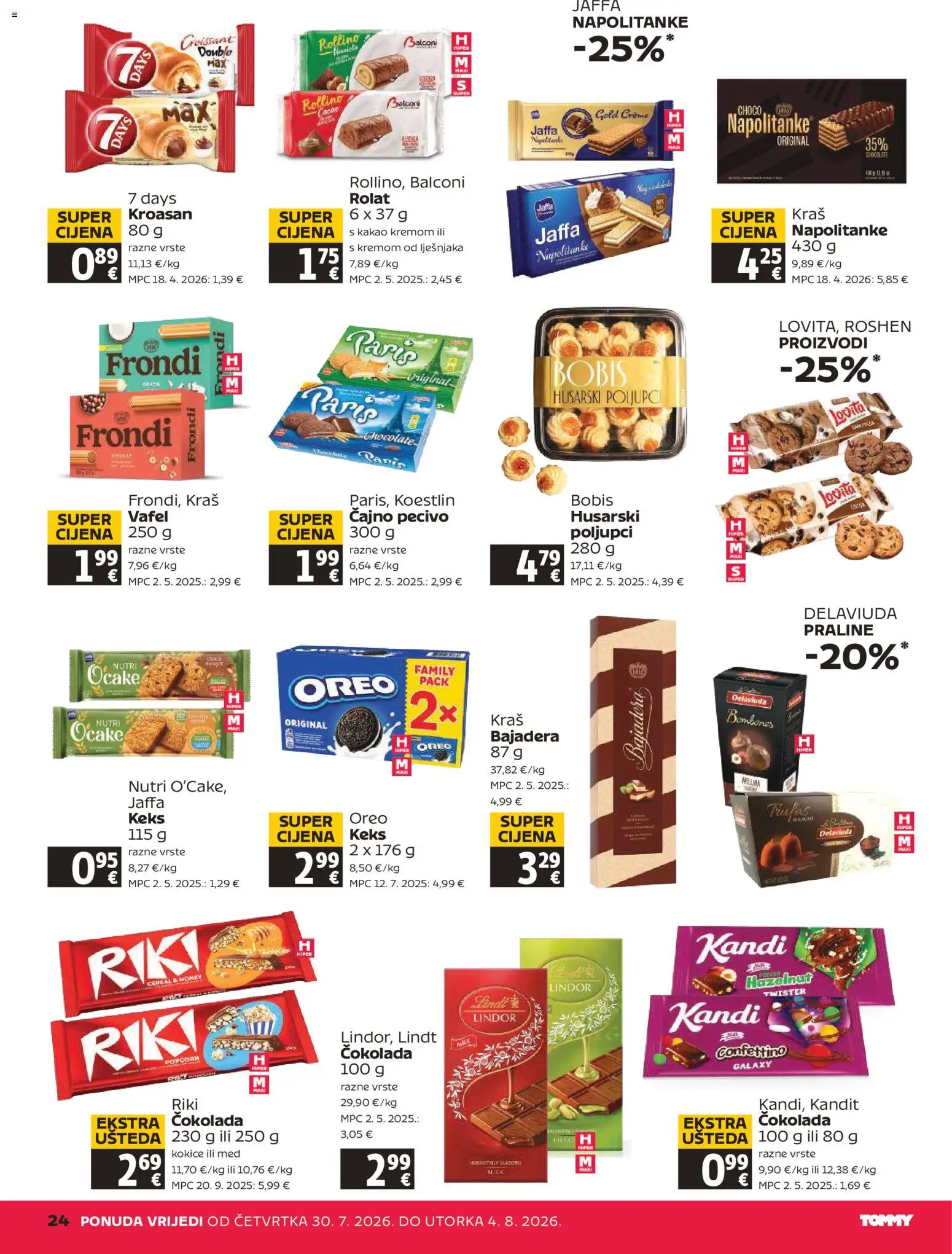 Tommy katalog akcija strana 24 – vrijedi od 30.7. do 4.8.2026.