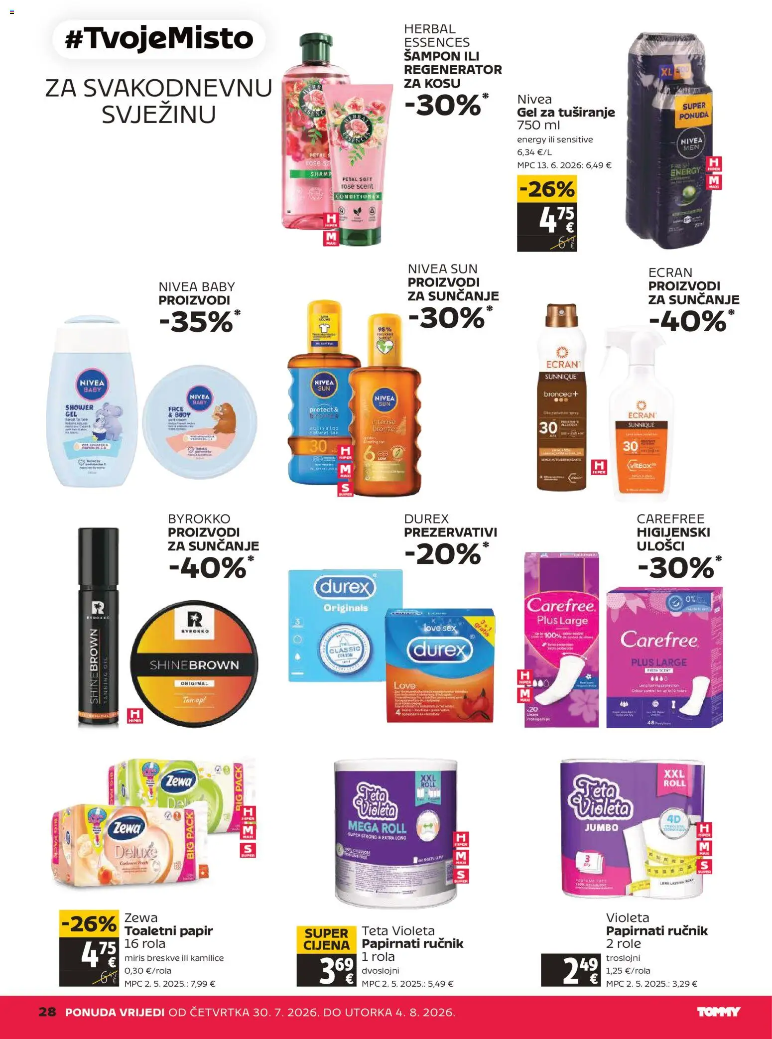 Tommy katalog akcija strana 28 – vrijedi od 30.7. do 4.8.2026.
