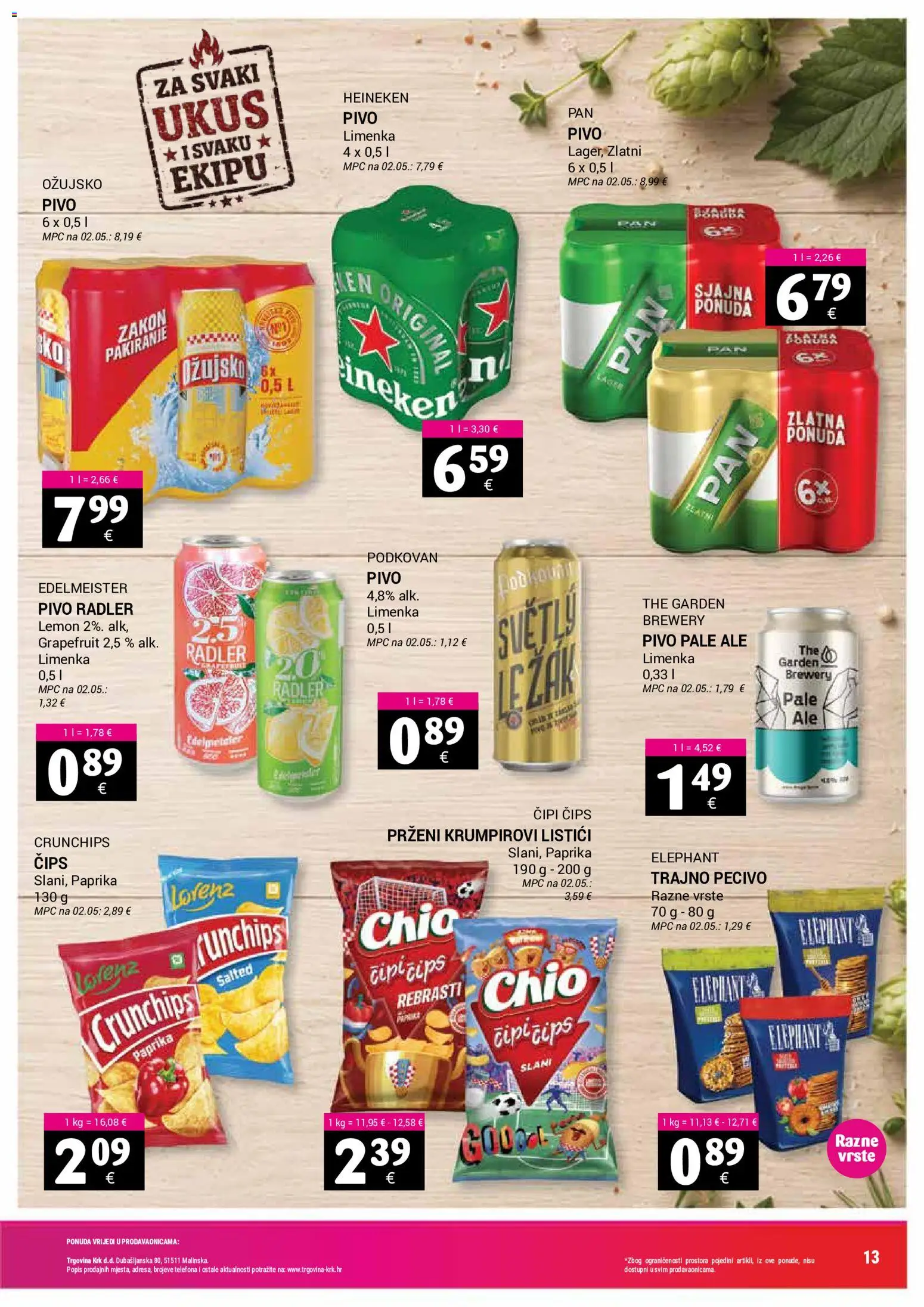 Trgovina Krk katalog akcija strana 13 – vrijedi od 1.8. do 16.8.2026.