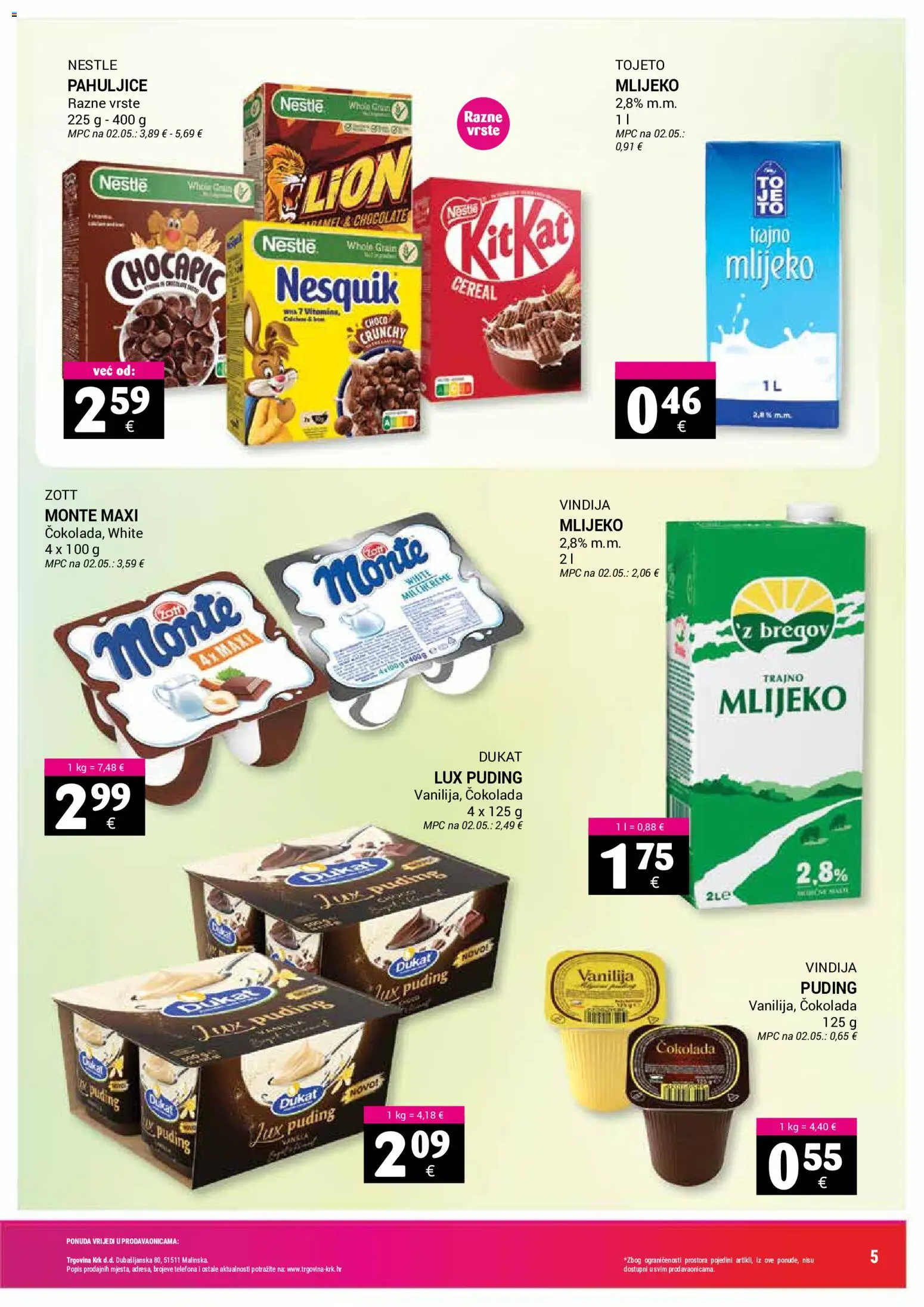 Trgovina Krk katalog akcija strana 5 – vrijedi od 1.8. do 16.8.2026.