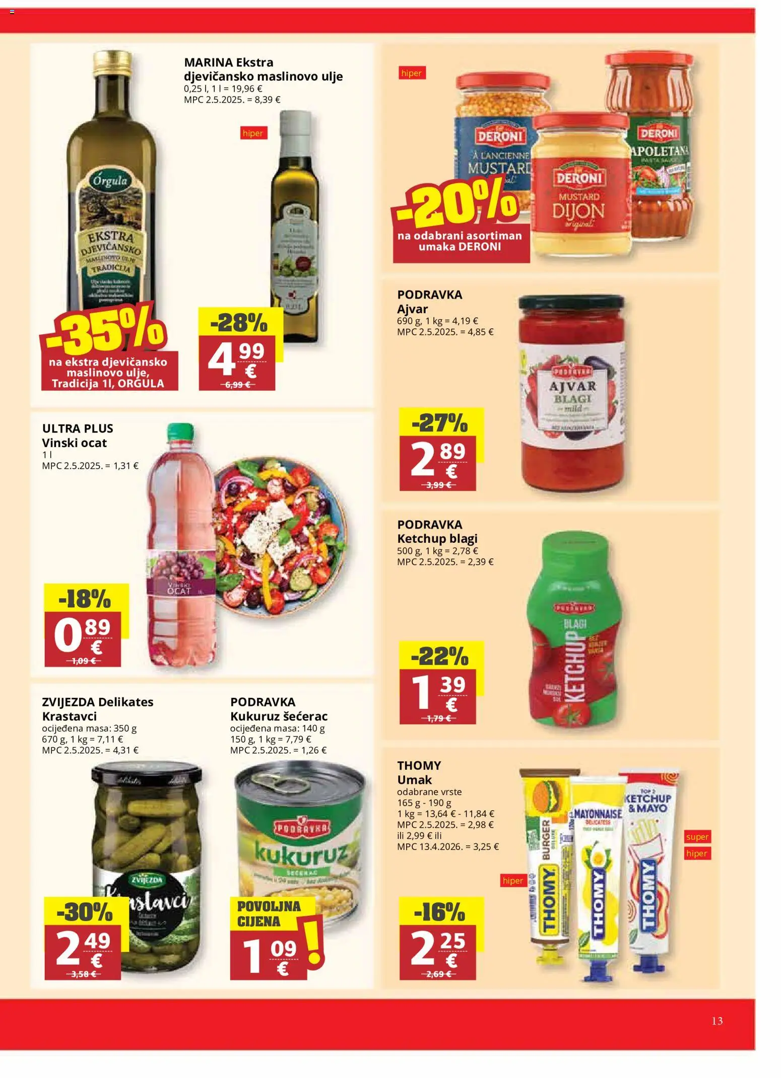 Ultra Gros katalog akcija strana 13 – vrijedi od 22.7. do 6.8.2026.