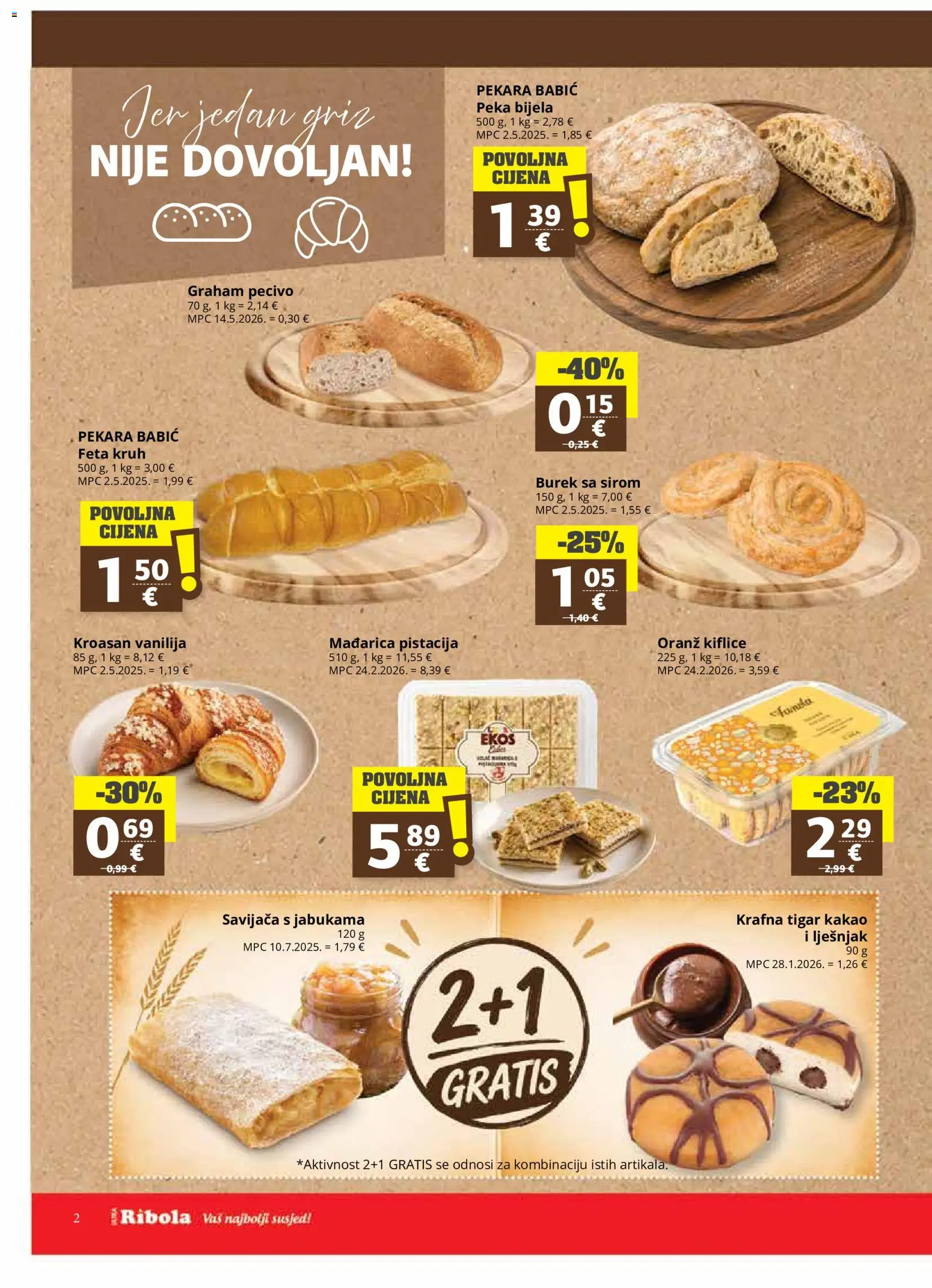 Ultra Gros katalog akcija strana 2 – vrijedi od 22.7. do 6.8.2026.