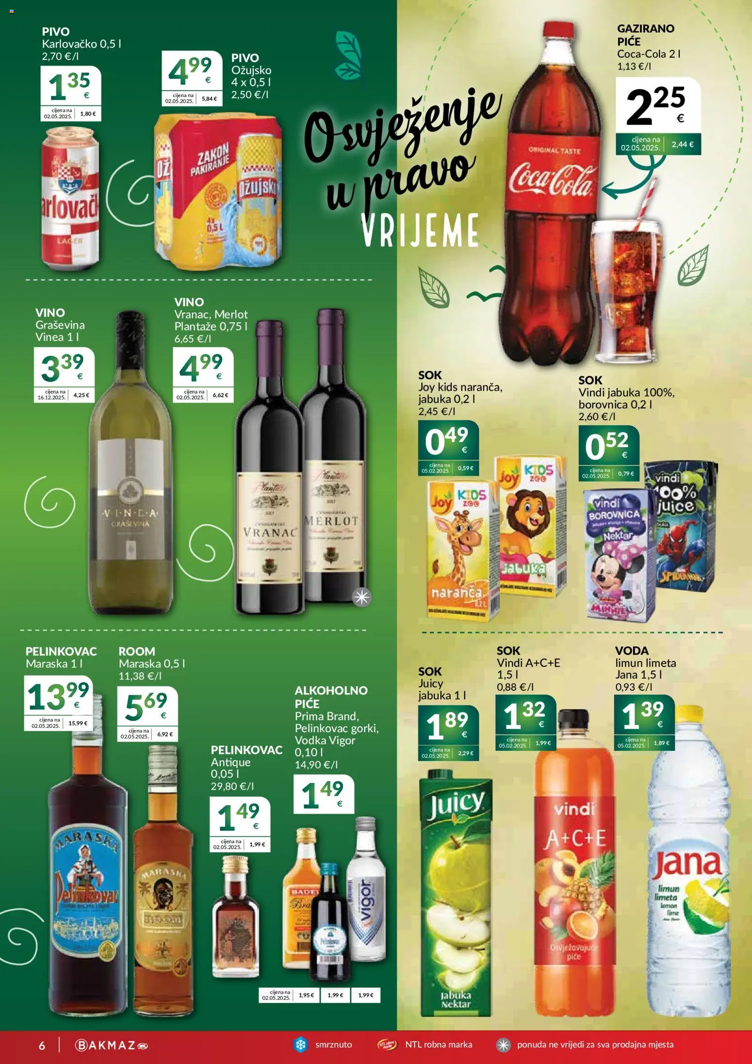 Bakmaz katalog akcija strana 6 – vrijedi od 9.9. do 15.9.2026.