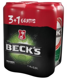 Pivo Beck's 4x0.5L Limenka 3+1 Gratis 2.000 L