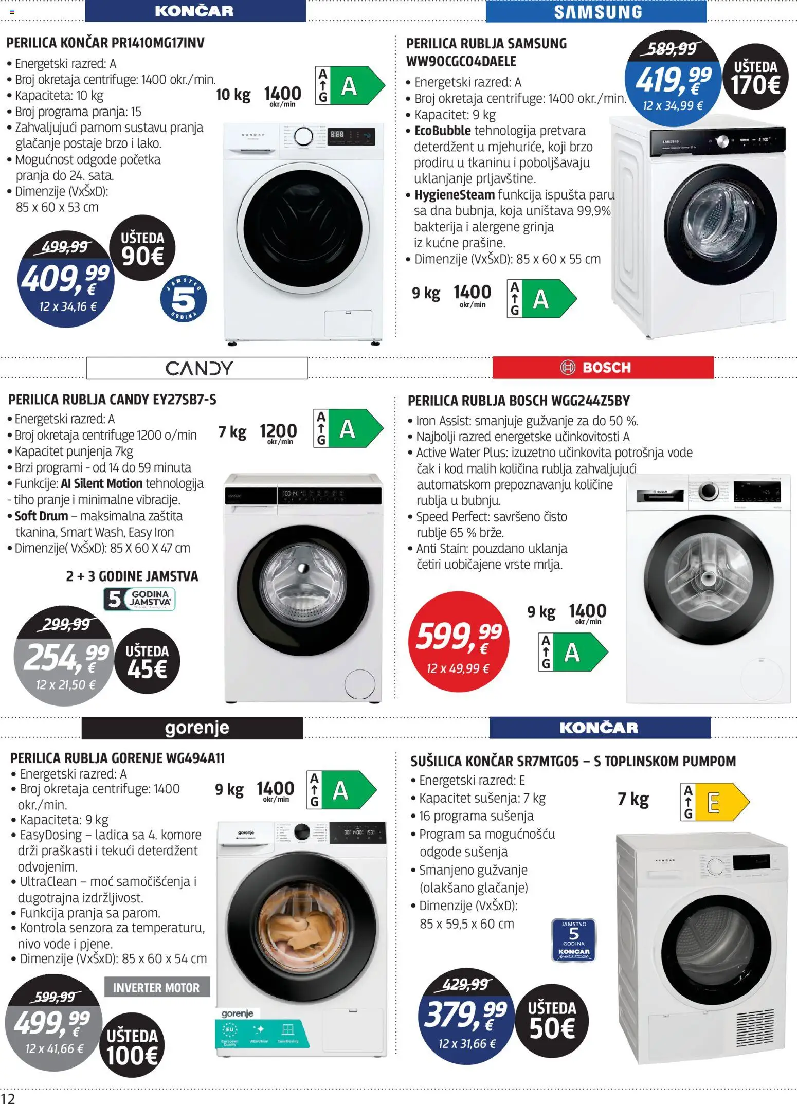 Centar Tehnike katalog akcija strana 12 – vrijedi od 31.8. do 20.9.2026.