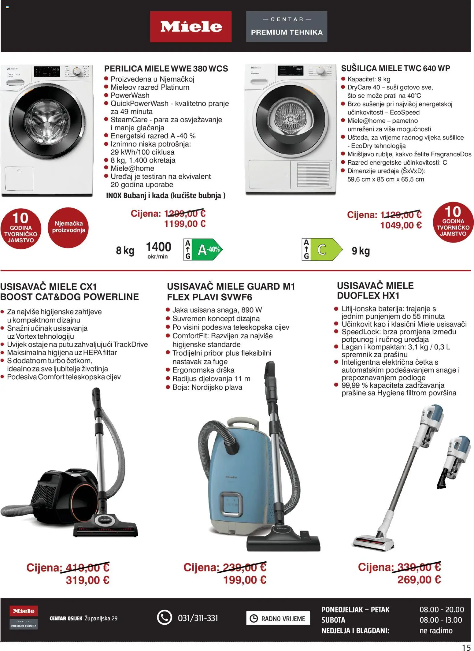 Centar Tehnike katalog akcija strana 15 – vrijedi od 31.8. do 20.9.2026.