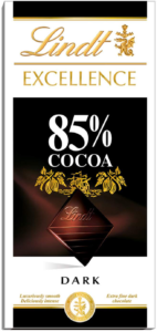 Čokolada Lindt Excellence Dark 85% 100 g 0.100 kg