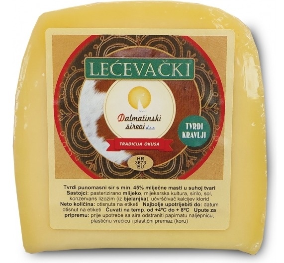Dalmatinski Sirevi Sir Lećevački Tvrdi 0.300 kg