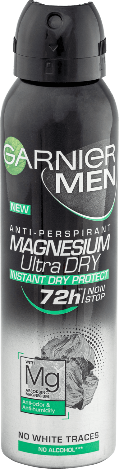 Garnier Men Magnesium Ultra Dry Deo Sprej 0.150 L