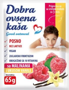 Dobra Zobena Kaša Malina-Vanilija 0.065 kg