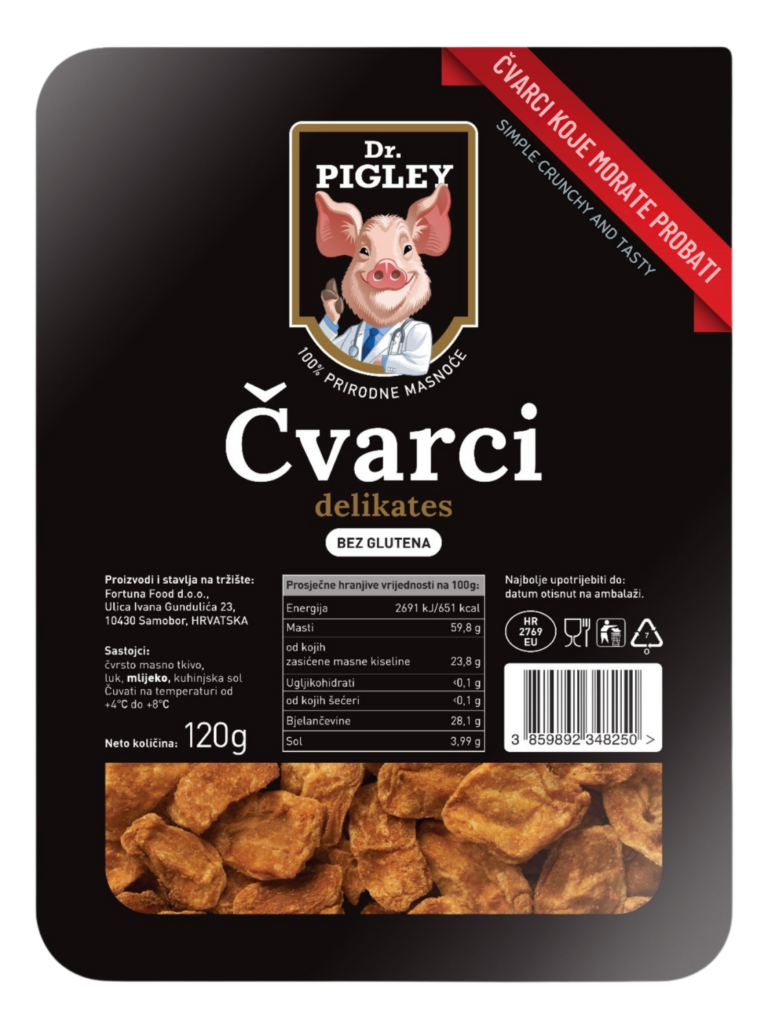 Dr. Pigley Čvarci Delikates 0.120 kg