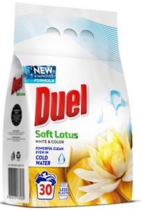 Deterdžent za rublje soft lotus 30 pranja 2,7 kg duel