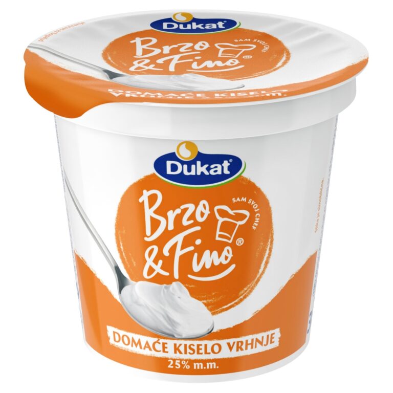 Dukat Domaće kiselo vrhnje 25% mm 0.300 kg