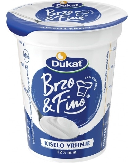 Dukat Kiselo vrhnje 12% mm 0.400 kg