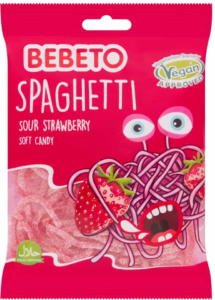 Bebeto Bomboni Spaghetti Jagoda 0.080 kg