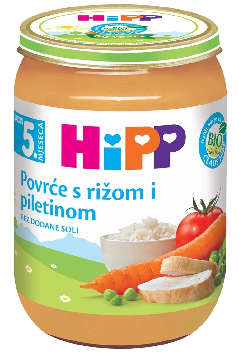 Kašica Hipp Piletina, Riža i Povrće 0.190 kg