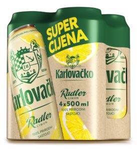 Pivo Karlovačko Radler Limun 4x0.5L 2.000 L