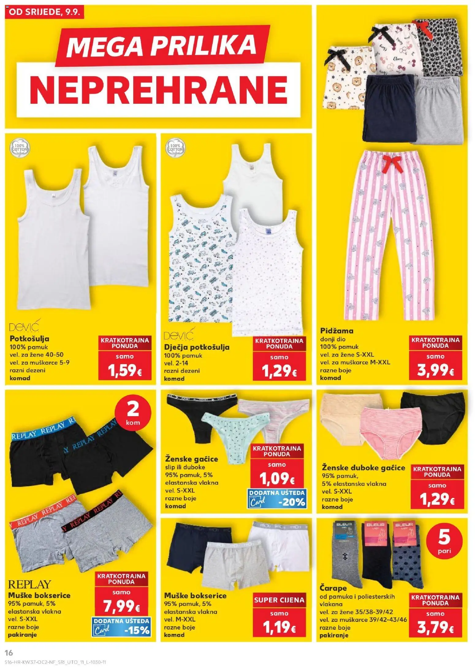 Kaufland katalog akcija strana 16 – vrijedi od 9.9. do 15.9.2026.