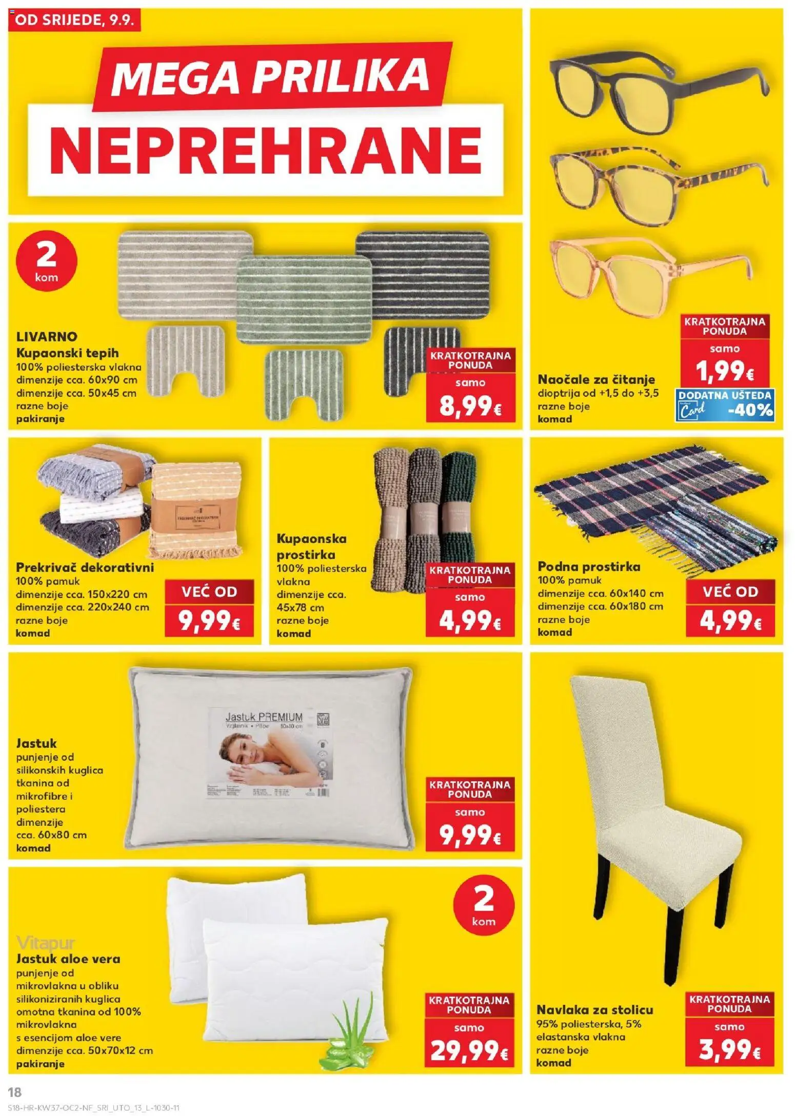 Kaufland katalog akcija strana 18 – vrijedi od 9.9. do 15.9.2026.