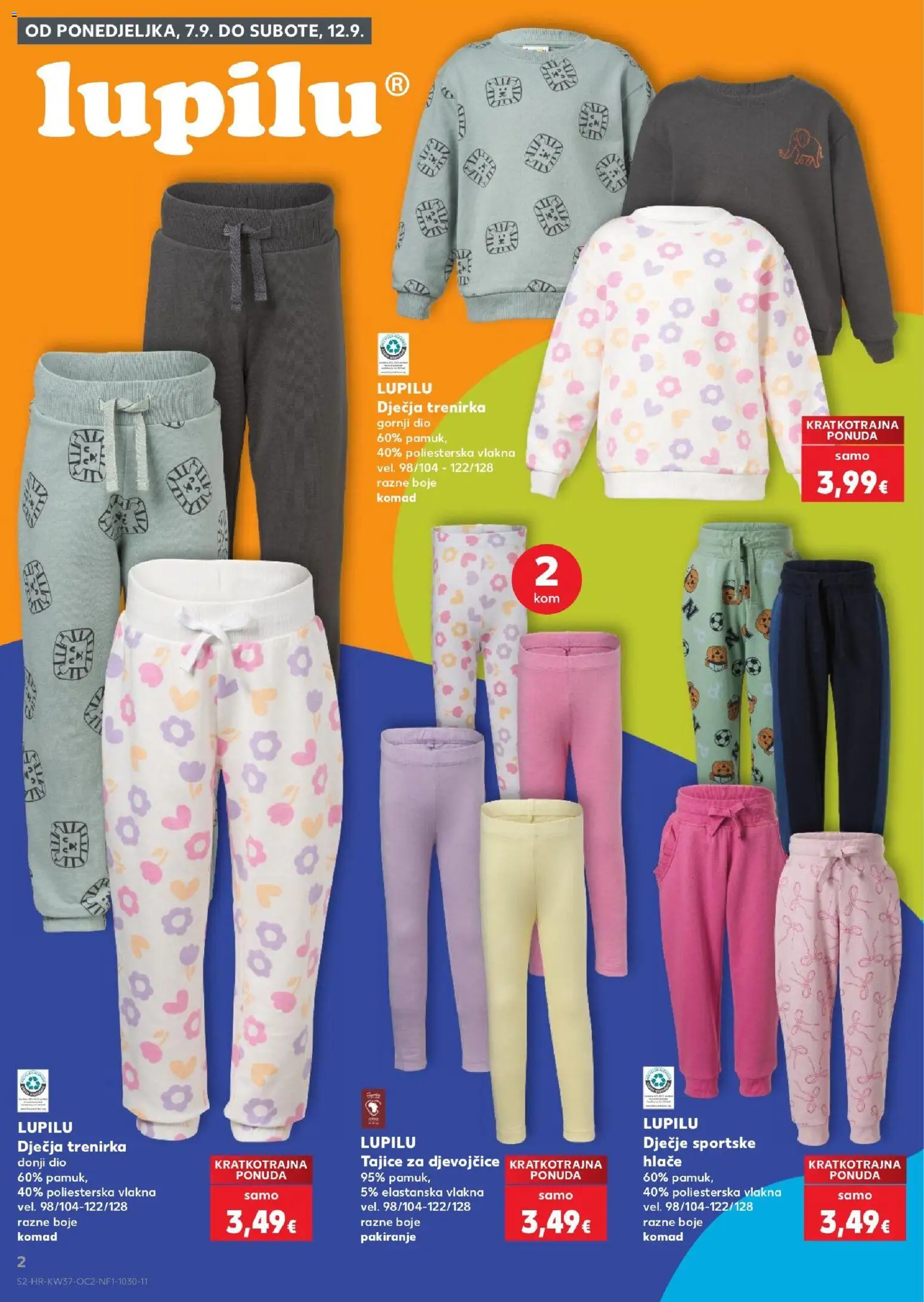 Kaufland katalog akcija strana 2 – vrijedi od 9.9. do 15.9.2026.