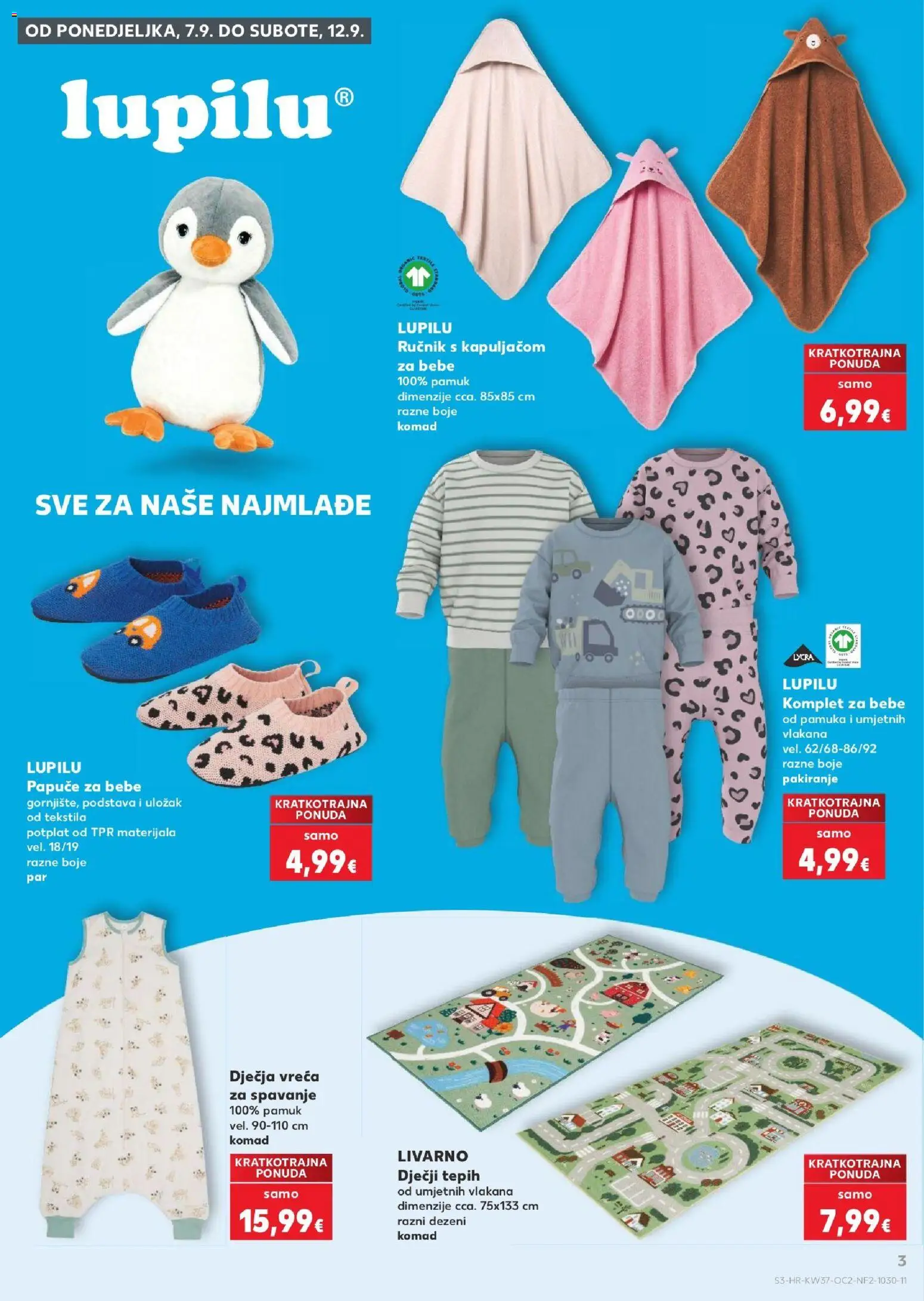 Kaufland katalog akcija strana 3 – vrijedi od 9.9. do 15.9.2026.