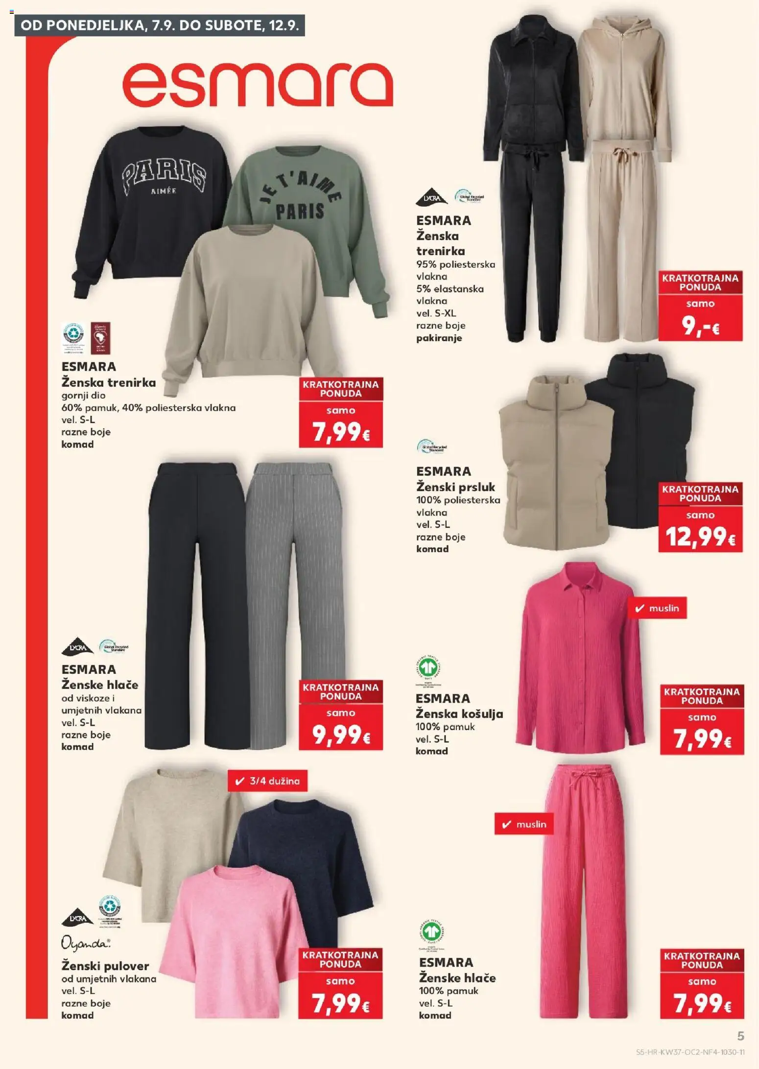 Kaufland katalog akcija strana 5 – vrijedi od 9.9. do 15.9.2026.
