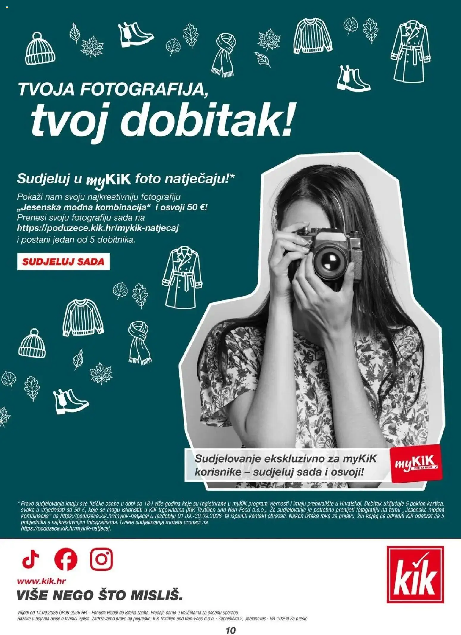 Kik katalog akcija strana 10 – vrijedi od 11.9. do 20.9.2026.