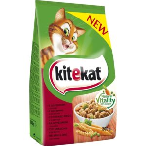 Kitekat Suha Hrana Govedina i Povrće 0.300 kg
