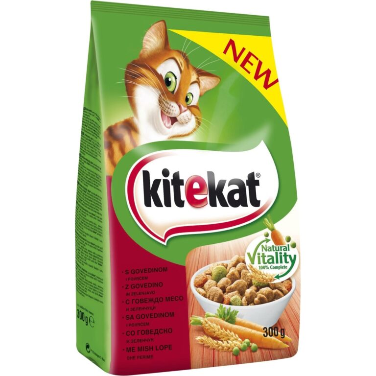 Kitekat Suha Hrana Govedina i Povrće 0.300 kg