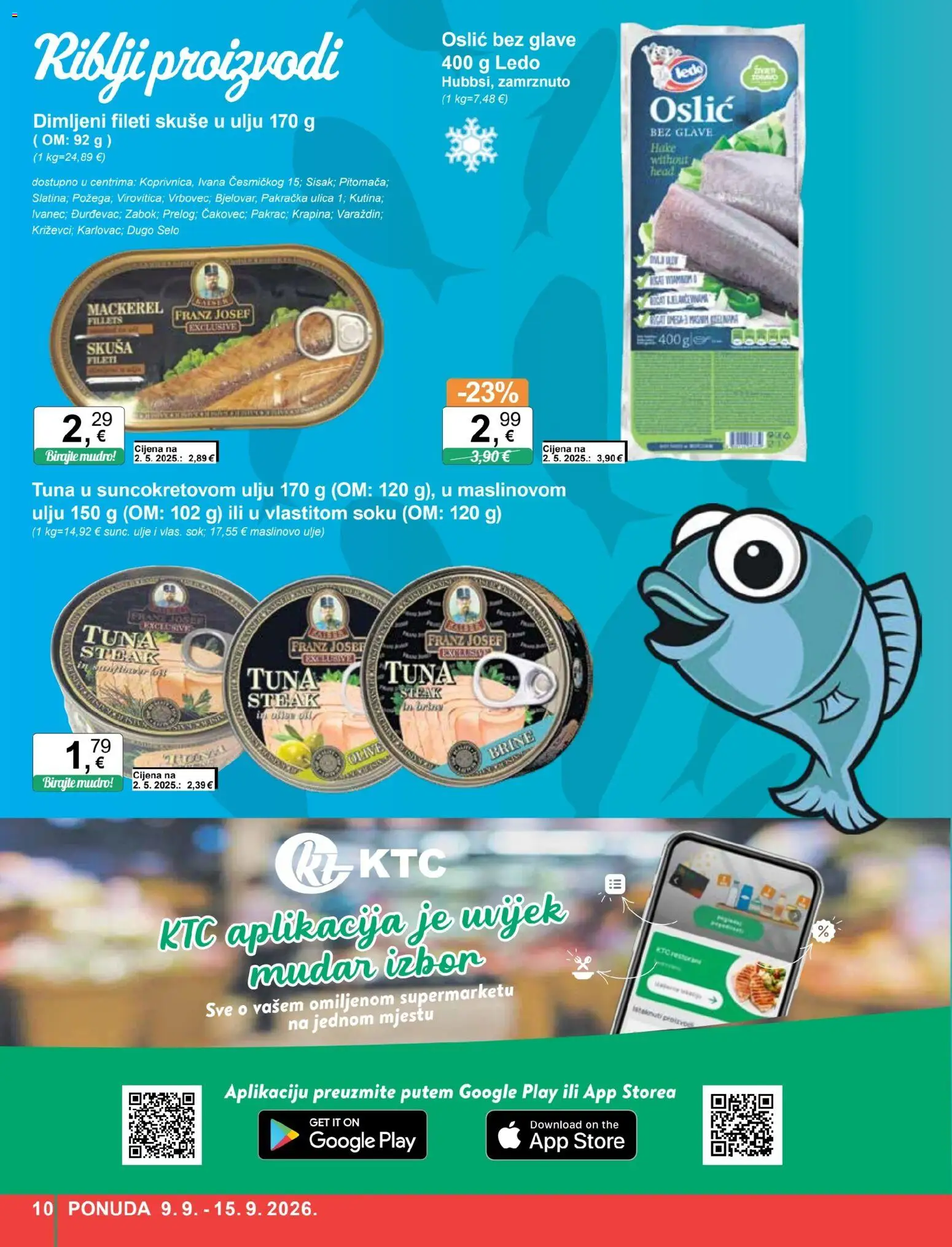 KTC katalog akcija strana 10 – vrijedi od 9.9. do 15.9.2026.