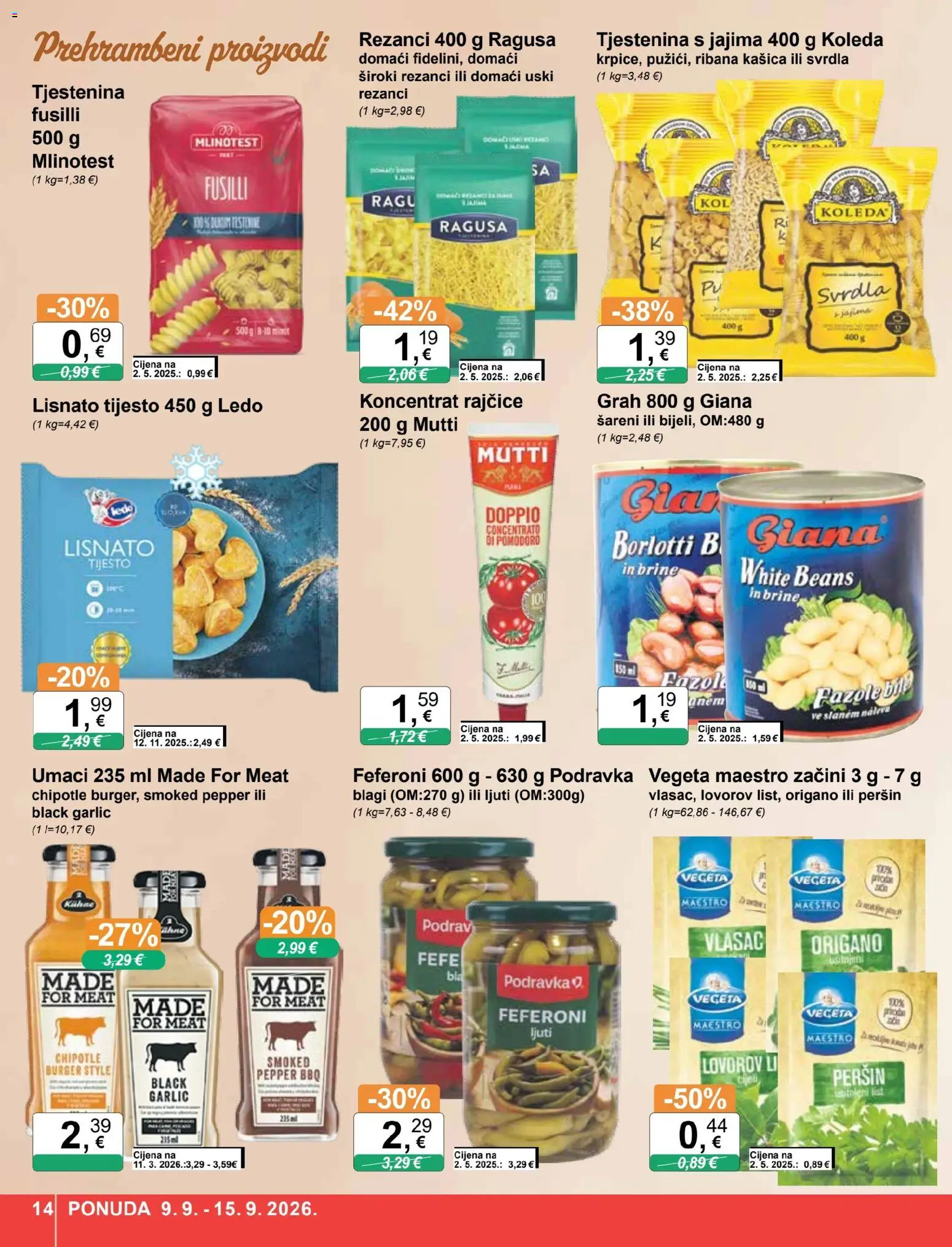 KTC katalog akcija strana 14 – vrijedi od 9.9. do 15.9.2026.