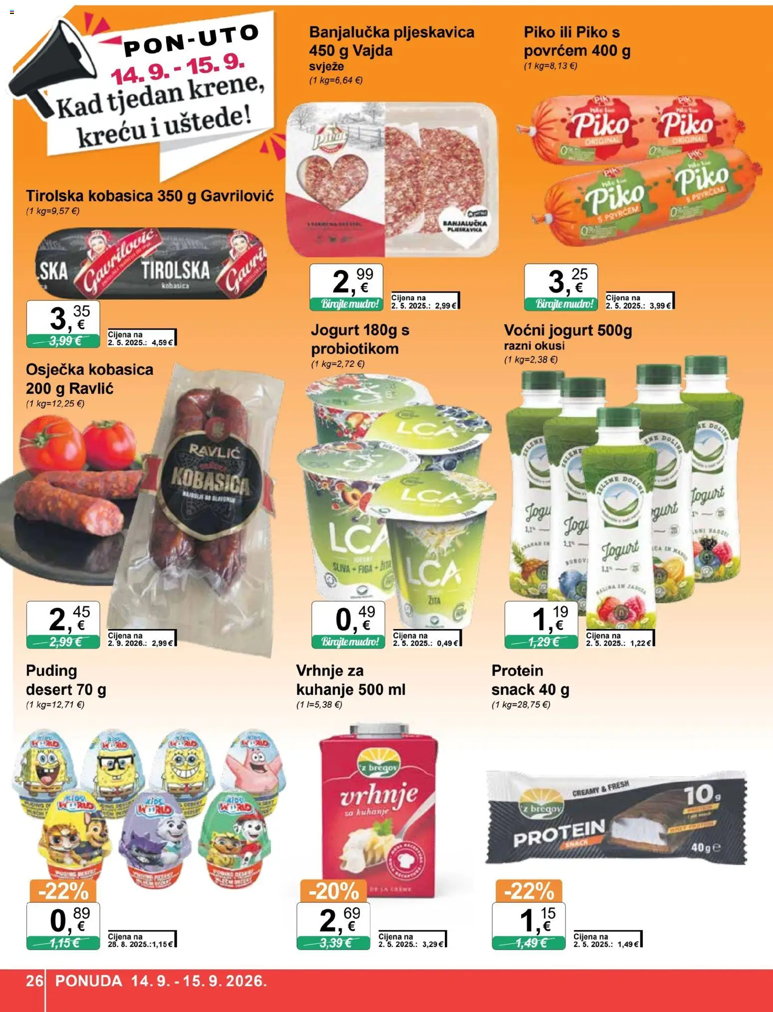 KTC katalog akcija strana 26 – vrijedi od 9.9. do 15.9.2026.