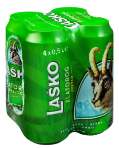 Pivo Laško Zlatorog 4x0,5L 2.000 L